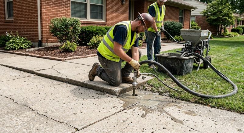 Sunken Sidewalk Repair in Columbus, OH